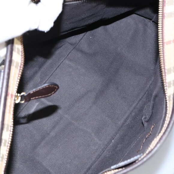 BURBERRY Nova Check Shoulder Bag PVC Beige Auth - Picture 8 of 16